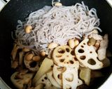 胡麻油香る豚肉とレンコン、ヤーコンの煮物作り方7写真