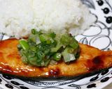 鯖の葱塩と食用菊の和食プレート作り方3写真