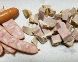 イノシシ肉のベーコンを使った野菜炒め＾＾作り方2写真