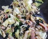 イノシシ肉のベーコンを使った野菜炒め＾＾作り方7写真