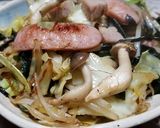 イノシシ肉のベーコンを使った野菜炒め＾＾作り方8写真