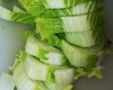 白菜と挽き肉ボールのトマト煮スープ仕立て作り方1写真