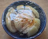 丸ごとレンチン玉ねぎ♪ゴマ七味醤油味作り方7写真