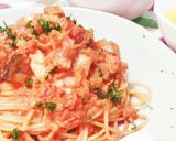 ワンポットで簡単♪サバ缶のトマトパスタ作り方14写真