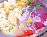 赤カブ入り クリーム鍋作り方1写真