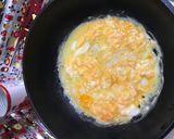 おかゆで半熟オムライス風作り方5写真