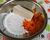 豆腐白玉に人参を入れるとどうなるか?作り方1写真