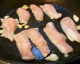 豚ネック大葉丼。作り方2写真