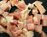 ゴボウと鶏肉の甘辛炒め煮作り方1写真