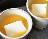絹ごし豆腐入りの茶碗蒸し・なめ茸のせ♪作り方4写真