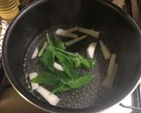 明日葉のお味噌汁〜青唐辛子みそを使って〜作り方2写真