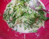 簡単！時短！水菜とツナのサラダ作り方1写真