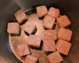 ごま油が香る甘辛い こんにゃくの煮物作り方3写真