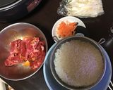 ホットプレートde中華おこわ作り方1写真