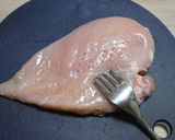 鶏むね肉の天ぷら・香味ソース。作り方1写真
