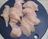 鶏むね肉の天ぷら・香味ソース。作り方2写真