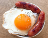 簡単ヤミツキ☆目玉焼きのっけご飯！作り方5写真