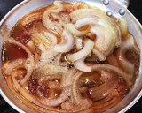 半熟とろ旨♡海老フライの卵とじ丼作り方2写真