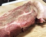 簡単ズボラ極厚男飯ポークステーキ作り方3写真