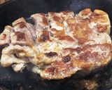 簡単ズボラ極厚男飯ポークステーキ作り方8写真