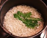 湯葉と菜の花の柚子艶うどん作り方3写真