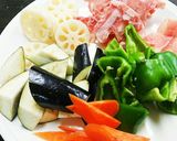 簡単豚肉と野菜の味噌炒め作り方1写真