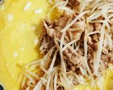 卵に薄力粉と片栗粉を入れた♪とんぺい焼き作り方4写真