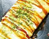 卵に薄力粉と片栗粉を入れた♪とんぺい焼き作り方5写真