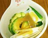 旬の山ウドとアボカドのぬた&生姜醤油作り方8写真
