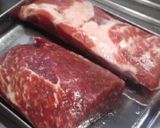 ジップロックと炊飯器で、豚、牛のMYハム作り方1写真