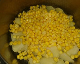 【コーンとポテトのバタマヨ炒め】作り方1写真