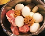 圧力鍋で☆手羽元と卵と野菜のみそ味煮物作り方5写真