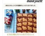 どうぶつ型ビスケットのブラウニー☆作り方7写真