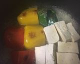 カラーピーマンと豆腐の含め煮作り方4写真