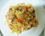 残り野菜で簡単炒飯のお好み焼き風作り方2写真