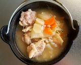 参鶏湯風餅入りスープ作り方2写真