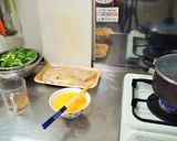 【菜食】春菊とこんにゃくの卵炒め作り方1写真