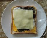 斬新！２分でごまあんチーズ卵パン作り方7写真