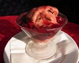 ホットチェリーソースのチョコレートアイス作り方3写真