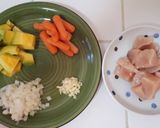 チキンのココナッツミルク煮作り方1写真