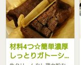材料4つ☆簡単濃厚しっとりガトーショコラ作り方10写真