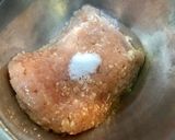 俺流！鶏むね肉と豆腐で…春の菜の花焼売作り方1写真