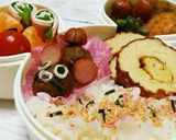 お弁当に♡ミートボールでねずみさん作り方4写真