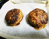 玉ねぎソテーの ハンバーグ(メンチカツ)作り方4写真