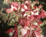 簡単！こんがり長芋の牛肉入り豆苗あんかけ作り方7写真