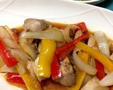 パプリカと鶏肉の甘酢炒め作り方4写真