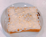 蓮根ととろけるチーズの、トースト！作り方2写真