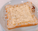 蓮根ととろけるチーズの、トースト！作り方4写真