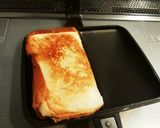 バナナ*ピーナッツバターのホットサンド作り方3写真