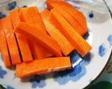 いんげんと人参の豚肉巻き☆作り方1写真